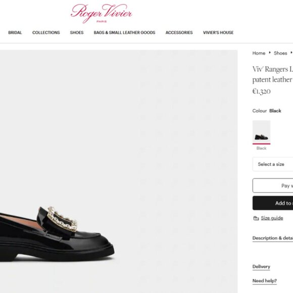 Roger Vivier Paris Black Viv' Rangers Loafers in Patent Leather - Picture 5 of 13